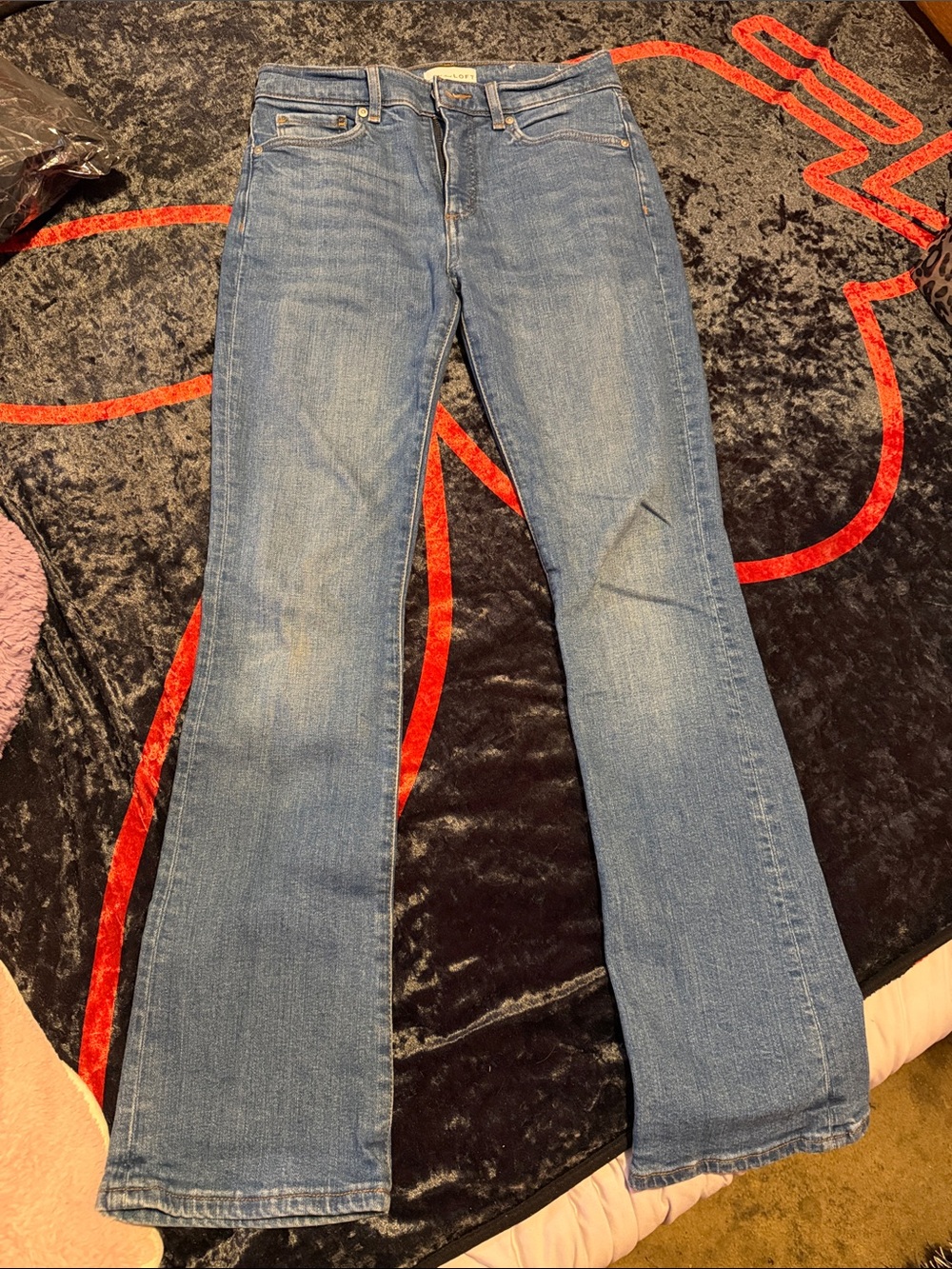 LOFT Women's Light Blue Bootcut Jeans
